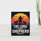 The Lord Is My Shepherd Psalm 23_1 Bible Verse Kaart (Voorkant)