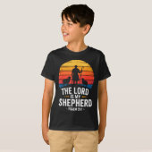 The Lord Is My Shepherd Psalm 23_1 Bible Verse T-shirt (Voorkant volledig)
