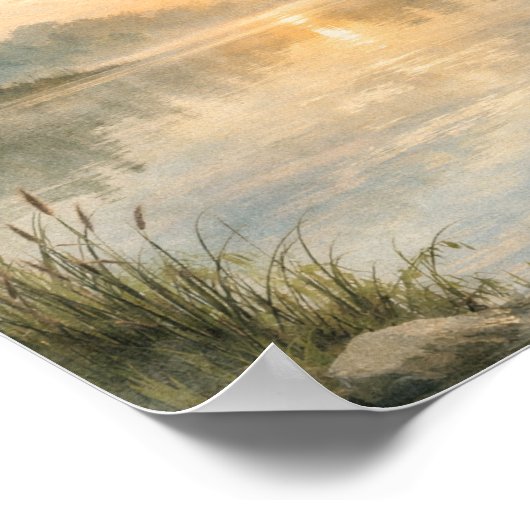 The Lord Is My Shepherd Psalm 23:1 Christian Poster (Hoek)