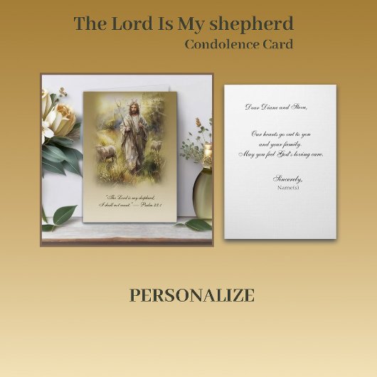 The Lord Is My shepherd — Psalm 23:1 Kaart