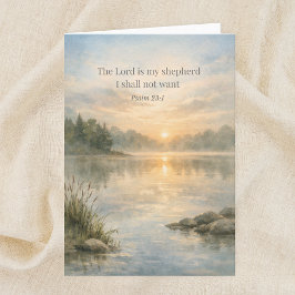 The Lord Is My Shepherd Psalm 23:1 Scripture Kaart