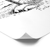 The Lord Is My Shepherd Psalm 23 Cross Meadow Poster (Hoek)