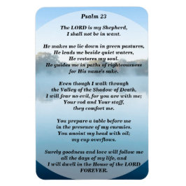 The Lord is my Shepherd Psalm 23 Flexible Magneet