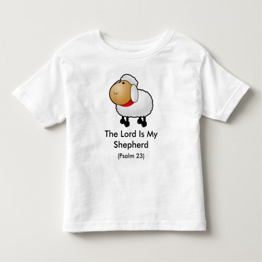 The Lord Is My Shepherd (Psalm 23) Kinder Shirts (Voorkant)