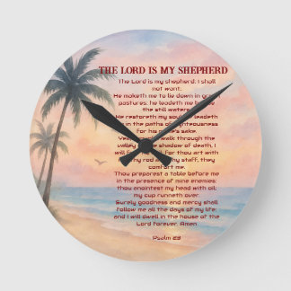 The Lord Is My Shepherd Psalm 23 Sunset Beach  Ronde Klok