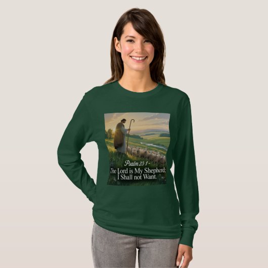 The Lord Is My Shepherd T-Shirt (Voorkant volledig)