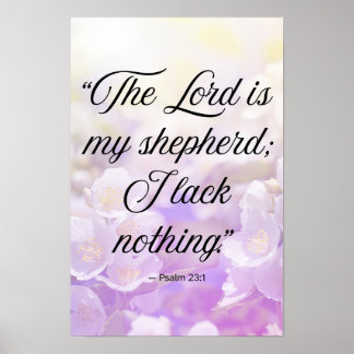 The Lord Is My Shepherd Wall Art Poster