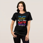 The Lord Is My Strength And My Shield Trust Tri-Blend Shirt (Voorkant volledig)