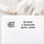 The Lord is My Strength Scripture Address Labels (Insitu)