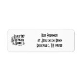 The Lord is My Strength Scripture Address Labels (Voorkant)