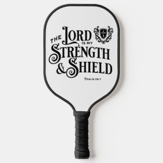 The Lord is my Strength & Shield Royalty  Pickleball Paddle