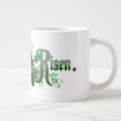 "The Lord is Risen"  paaskunst groen Grote Koffiekop (Rechts)