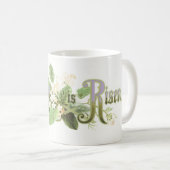 "The Lord is Risen" paaskunst natuurlijk Koffiemok (Voorkant rechts)