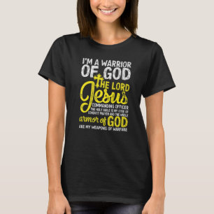 The Lord Jesus Armor of God Cross Faith Christelij T-shirt