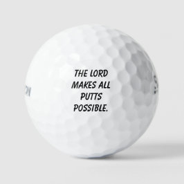 'The Lord Makes All Putts Possible' Christian Gift Golfballen