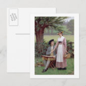 The Lord of Burleigh, Tennyson, 1919 (olie op canv Briefkaart (Voorkant / Achterkant)