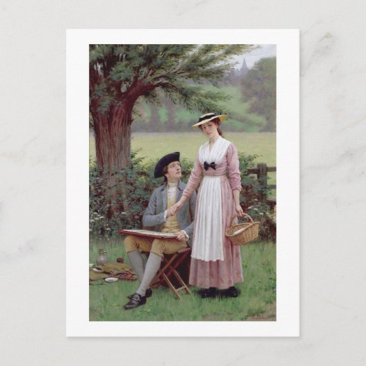 The Lord of Burleigh, Tennyson, 1919 (olie op canv Briefkaart (Voorkant)