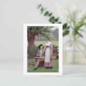 The Lord of Burleigh, Tennyson, 1919 (olie op canv Briefkaart (Staand voorkant)