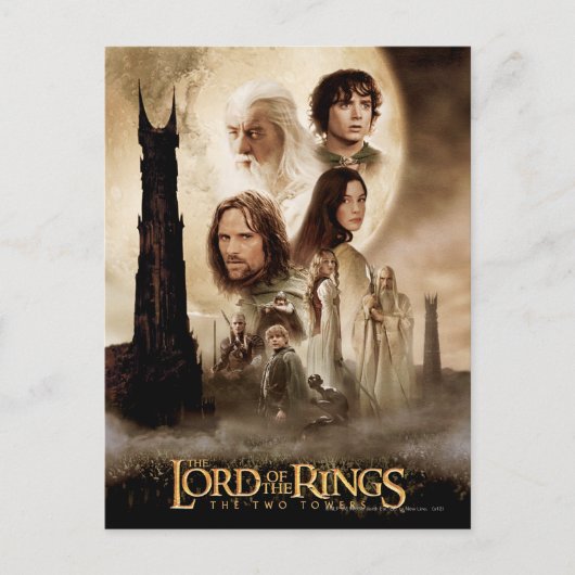 The Lord of the Rings: The Two Towers Movie Poster Briefkaart (Voorkant)