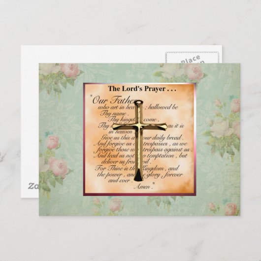 The Lord Prayer Briefkaart (Voorkant / Achterkant)
