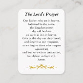 The Lord’s Prayer Card Plaatskaartje (Achterkant)