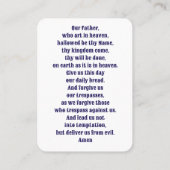 The Lord’s Prayer – Traditional Prayer Card Plaatskaartje (Achterkant)