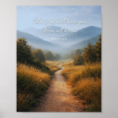 The Lord Will Keep You Psalm 121 Christian  Poster (Voorkant)