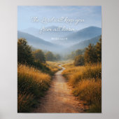 The Lord Will Keep You Psalm 121 Christian Poster (Voorkant)