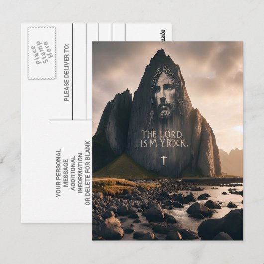 The Lords Face op Rocky Mountain Briefkaart (Voorkant / Achterkant)