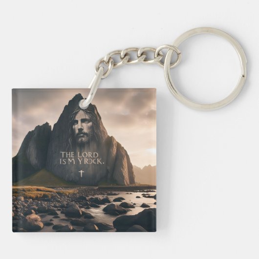 The Lords Face op Rocky Mountain Sleutelhanger (Achterkant)