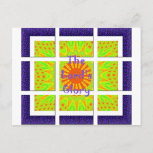 The Lord's Glory: Prachtige verbazingwekkende kleu Briefkaart