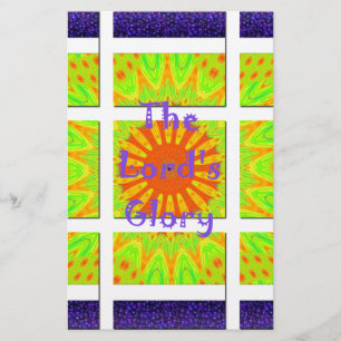 The Lord's Glory: Prachtige verbazingwekkende kleu Briefpapier