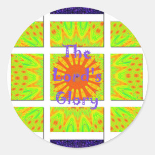 The Lord's Glory: Prachtige verbazingwekkende kleu Ronde Sticker