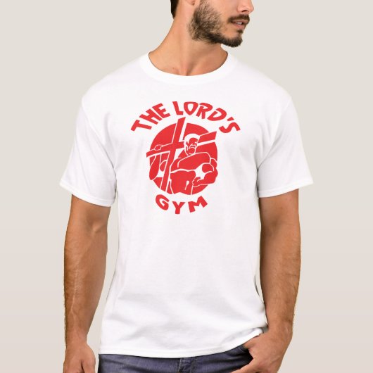 The Lord's Gym - Logo Design Red T-shirt (Voorkant)