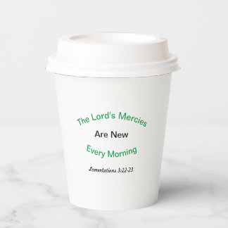 The Lord's Mercies Paper Cup Papieren Bekers