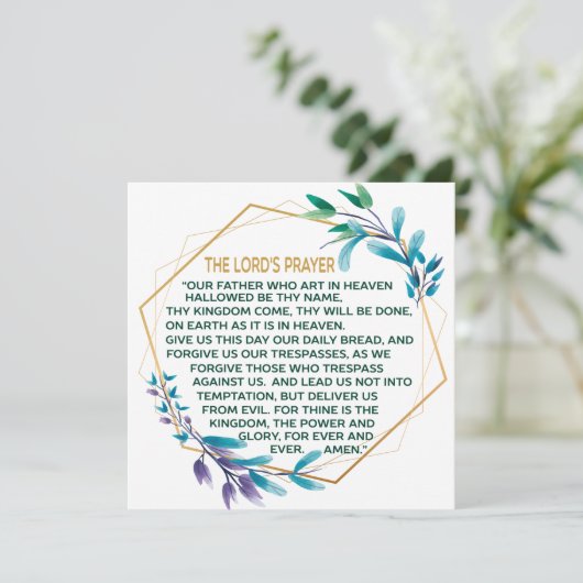 The Lord's Prayer (Staand voorkant)