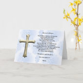 The Lord's Prayer (blauw) Kaart (Gele Bloem)
