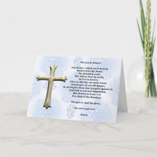 The Lord's Prayer (blauw) Kaart
