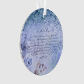 The Lord's Prayer -  Blue Ornament (voorkant)