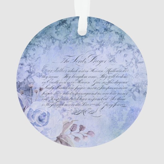 The Lord's Prayer -  Blue Ornament (achterkant)