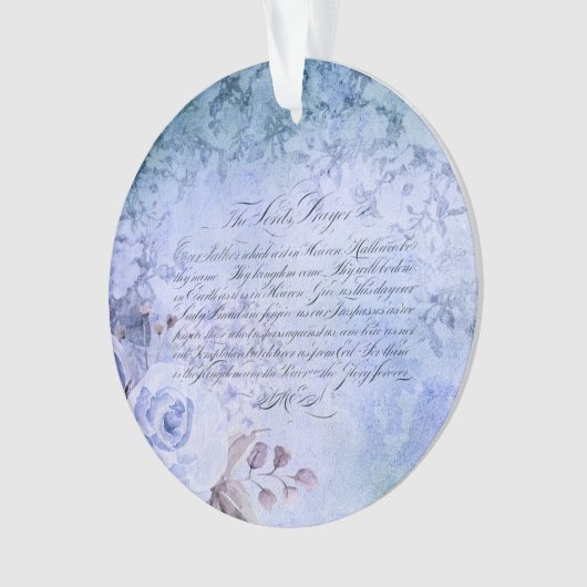 The Lord's Prayer -  Blue Ornament (voorkant)
