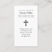 The Lord's Prayer -  Blue Purple Green Orange Visitekaartje (Achterkant)