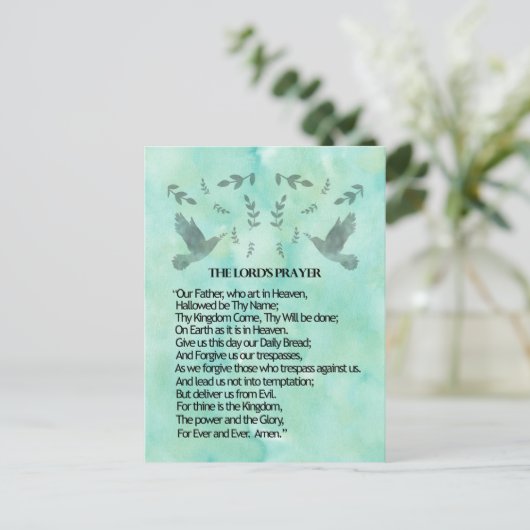 The Lord's Prayer Briefkaart (Staand voorkant)
