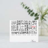 The Lords Prayer Briefkaart (Staand voorkant)