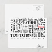 The Lords Prayer Briefkaart (Voorkant / Achterkant)
