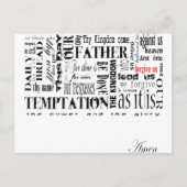 The Lords Prayer Briefkaart (Voorkant)