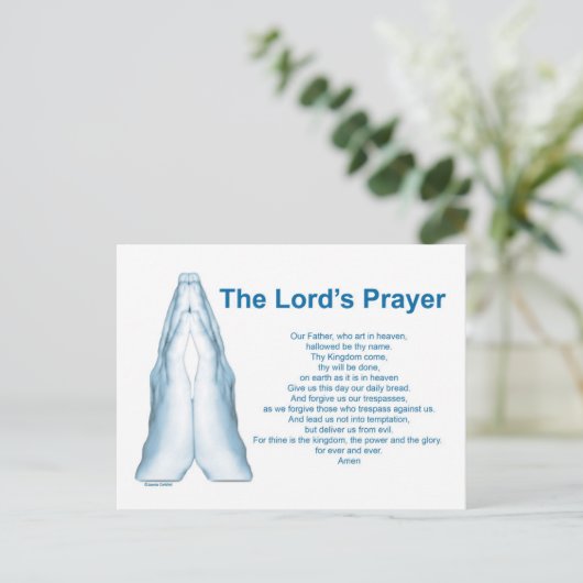 The Lords Prayer Briefkaart (Staand voorkant)