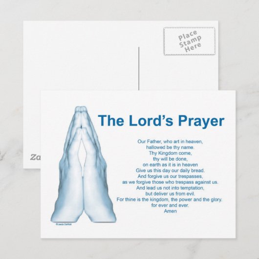 The Lords Prayer Briefkaart (Voorkant / Achterkant)