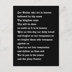 The Lord's Prayer Briefkaart