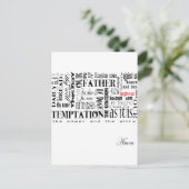 The Lords Prayer Briefkaart (Staand voorkant)
